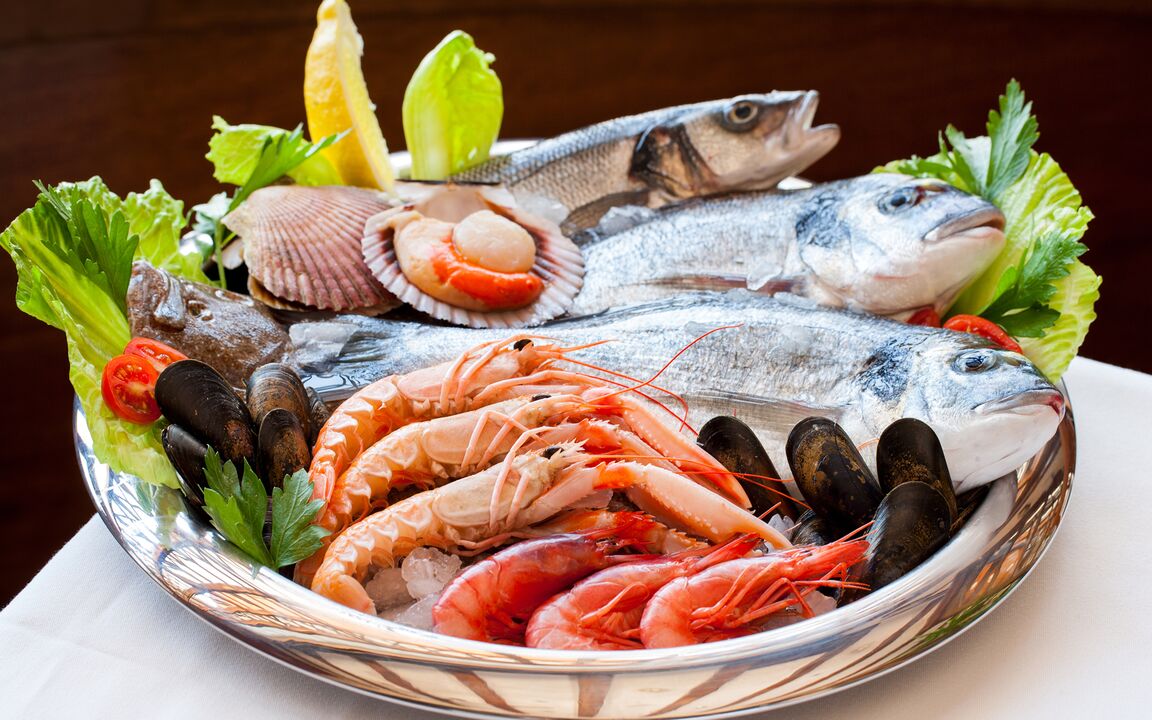 seafood to increase power